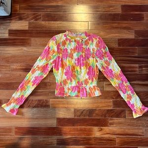 Floral print blouse